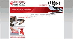 Desktop Screenshot of orthoticscanada.org